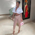 Women's Crop Navel Twist Solid Polo Collar Shirt T-Shirt Top - ROUTINE FASHION